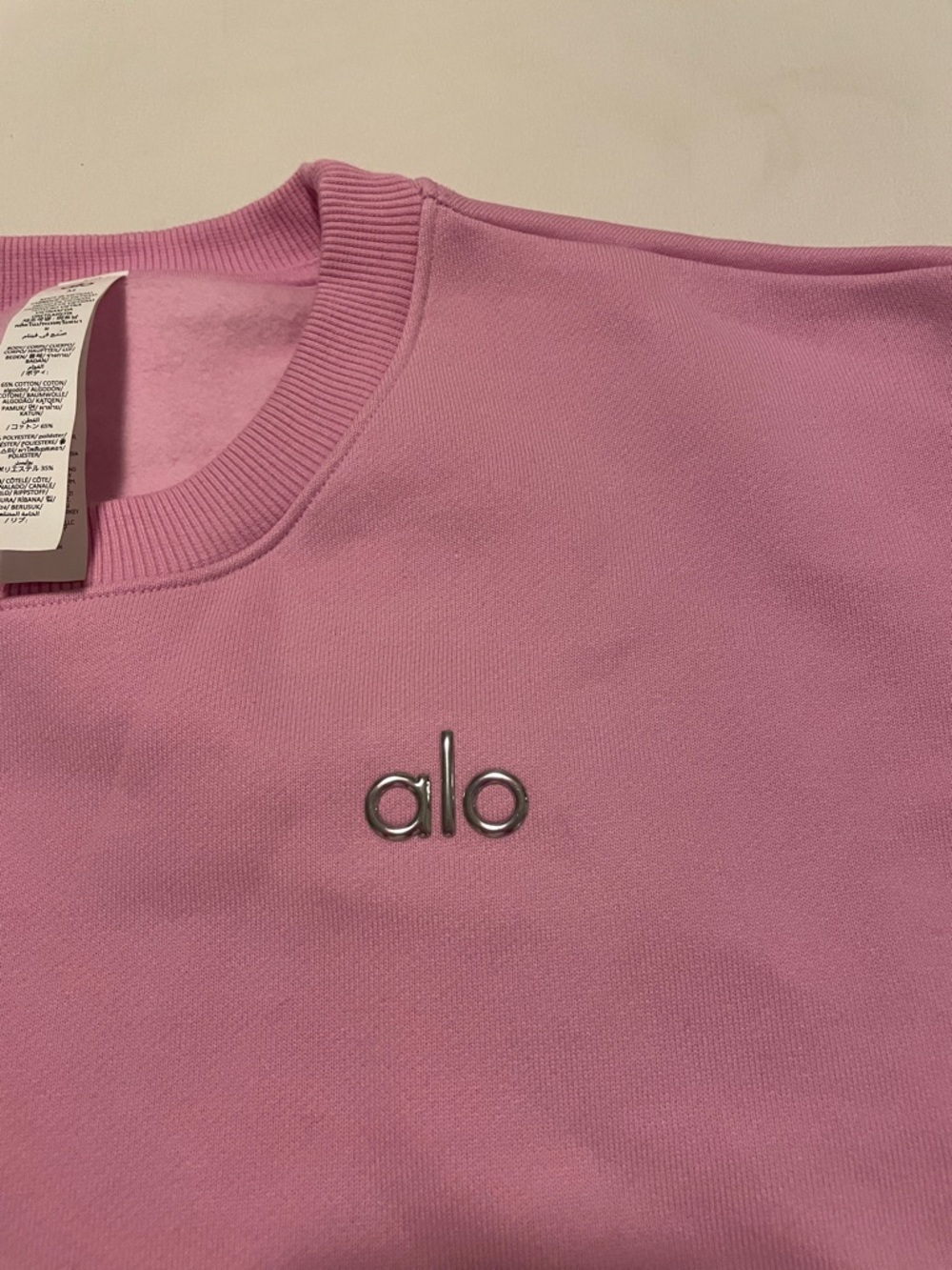ALO Yoga Women's Crewneck Sweatshirt - Pink - Picture 2 of 6